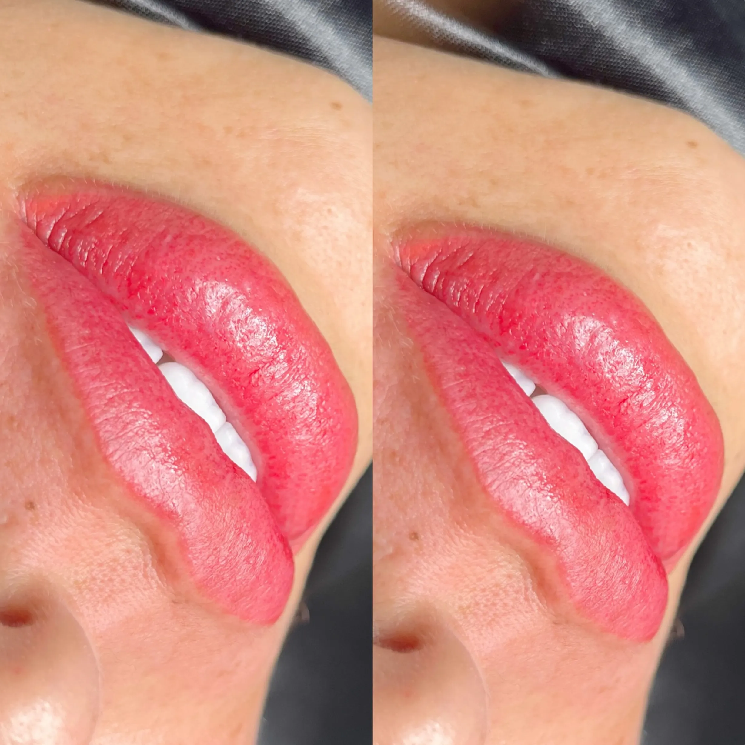 lip blush tattoo for thin lips