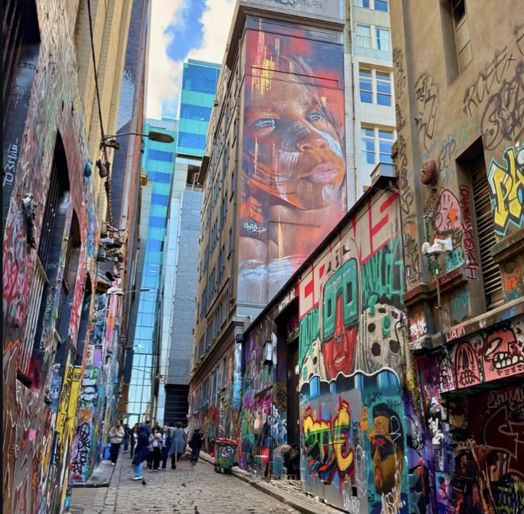 Hosier Lane And Laneway Street Art